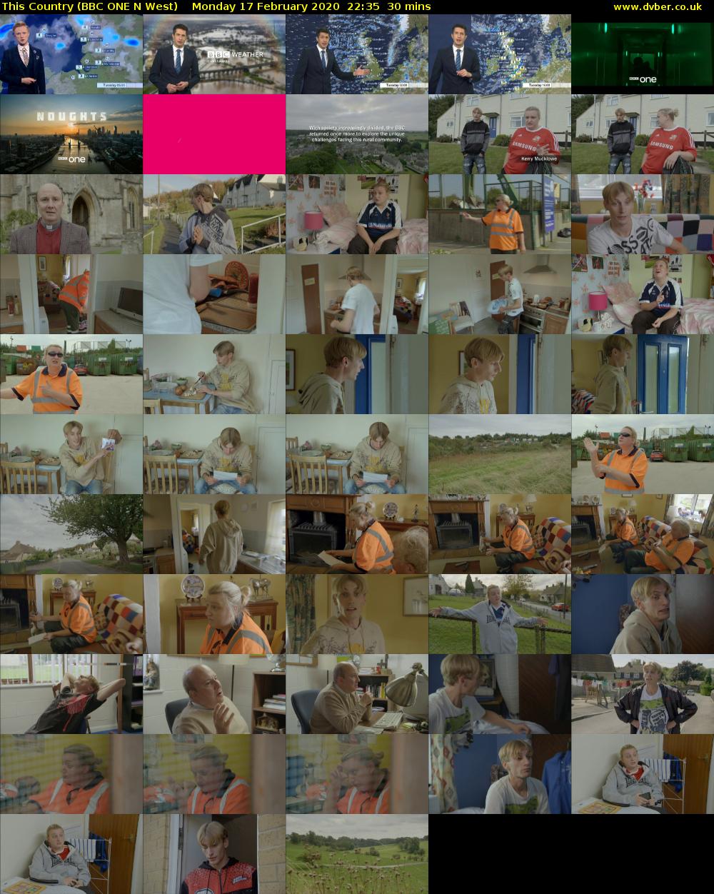 This Country (BBC ONE N West) Monday 17 February 2020 22:35 - 23:05