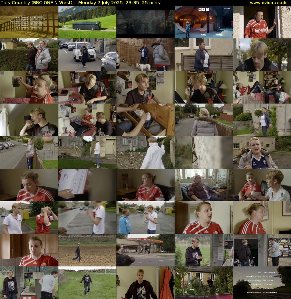 This Country (BBC ONE N West) Monday 7 July 2025 23:35 - 00:00