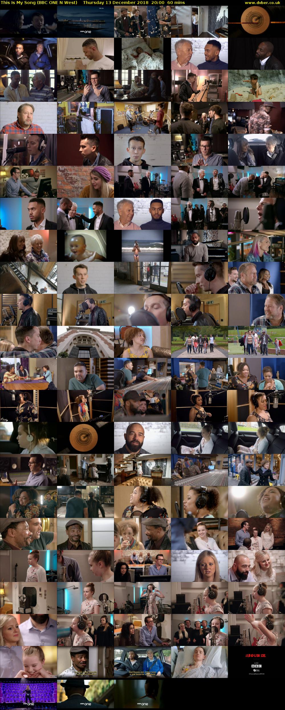 This Is My Song (BBC ONE N West) Thursday 13 December 2018 20:00 - 21:00