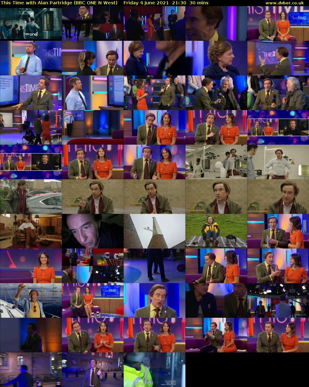 This Time with Alan Partridge (BBC ONE N West) Friday 4 June 2021 21:30 - 22:00