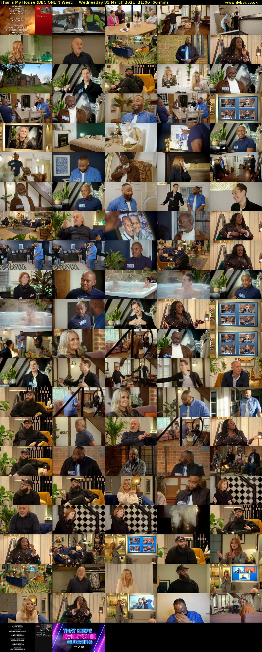 This is My House (BBC ONE N West) Wednesday 31 March 2021 21:00 - 22:00