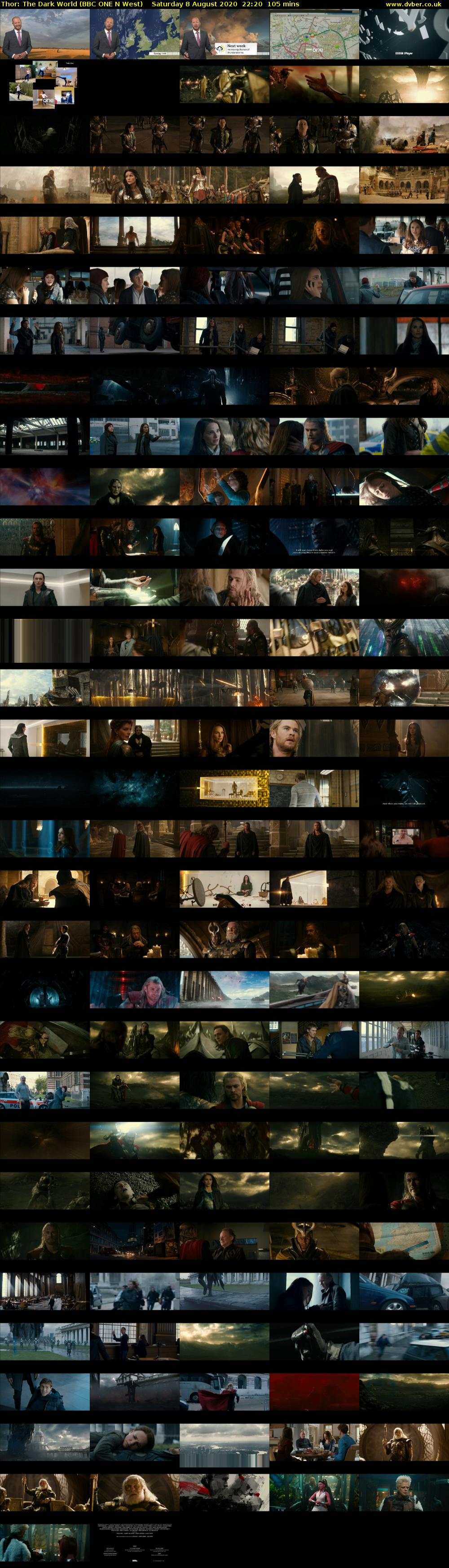 Thor: The Dark World (BBC ONE N West) Saturday 8 August 2020 22:20 - 00:05