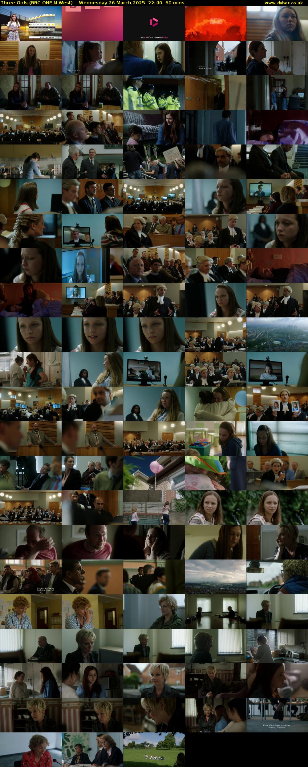 Three Girls (BBC ONE N West) Wednesday 26 March 2025 22:40 - 23:40