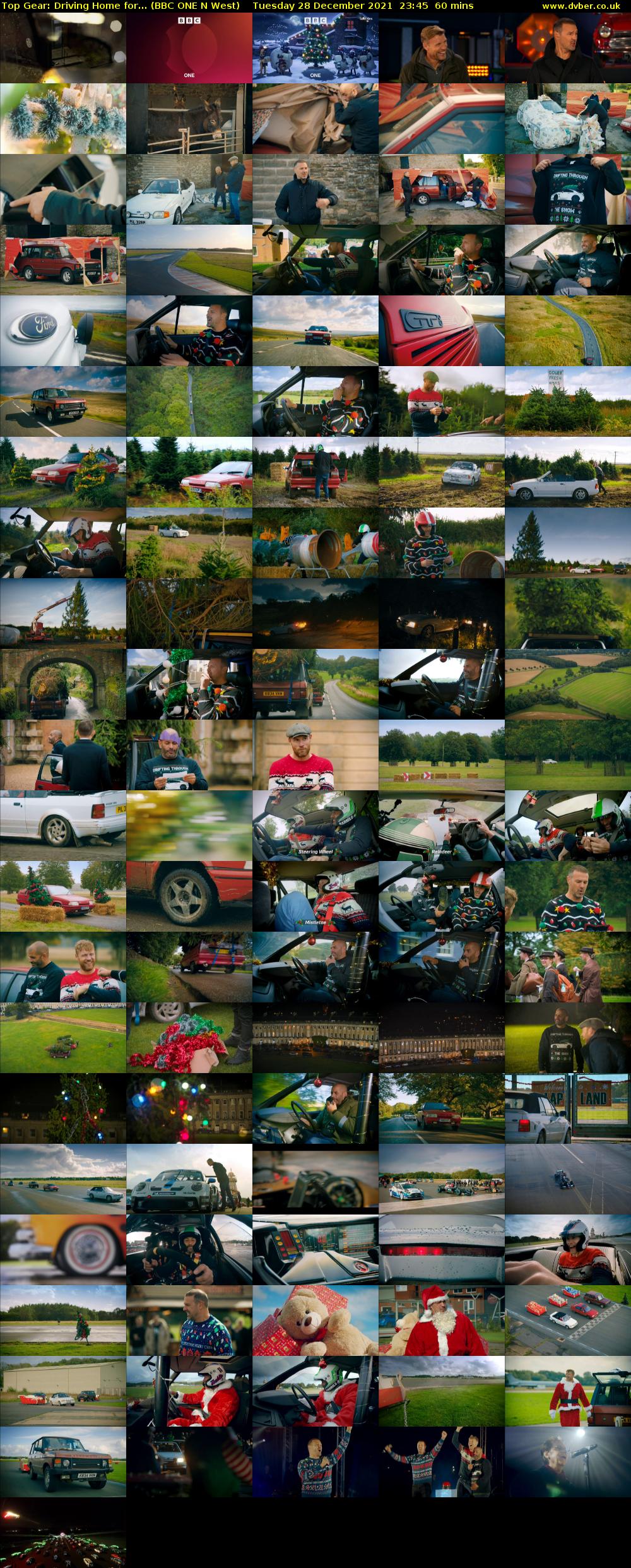 Top Gear: Driving Home for... (BBC ONE N West) Tuesday 28 December 2021 23:45 - 00:45