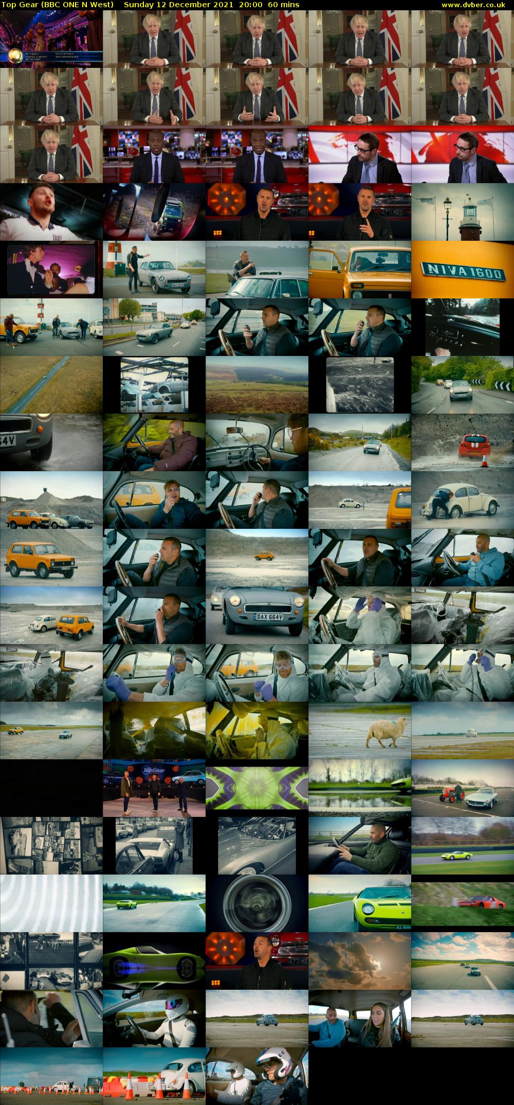 Top Gear (BBC ONE N West) Sunday 12 December 2021 20:00 - 21:00