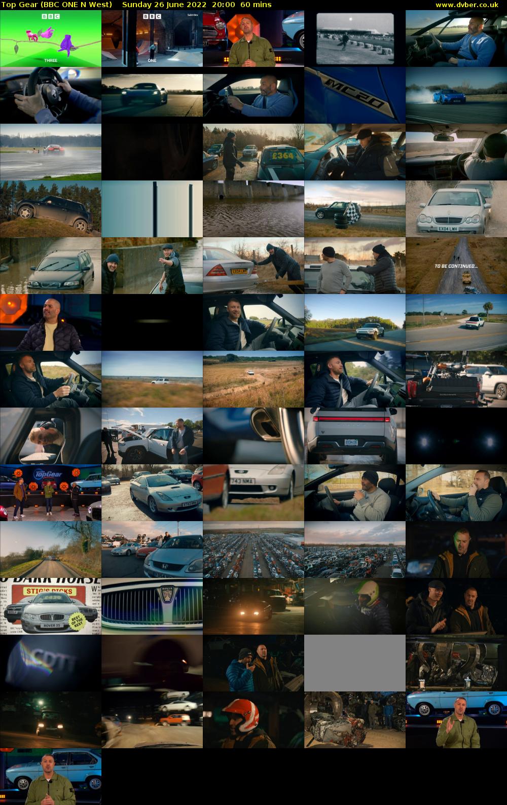 Top Gear (BBC ONE N West) Sunday 26 June 2022 20:00 - 21:00