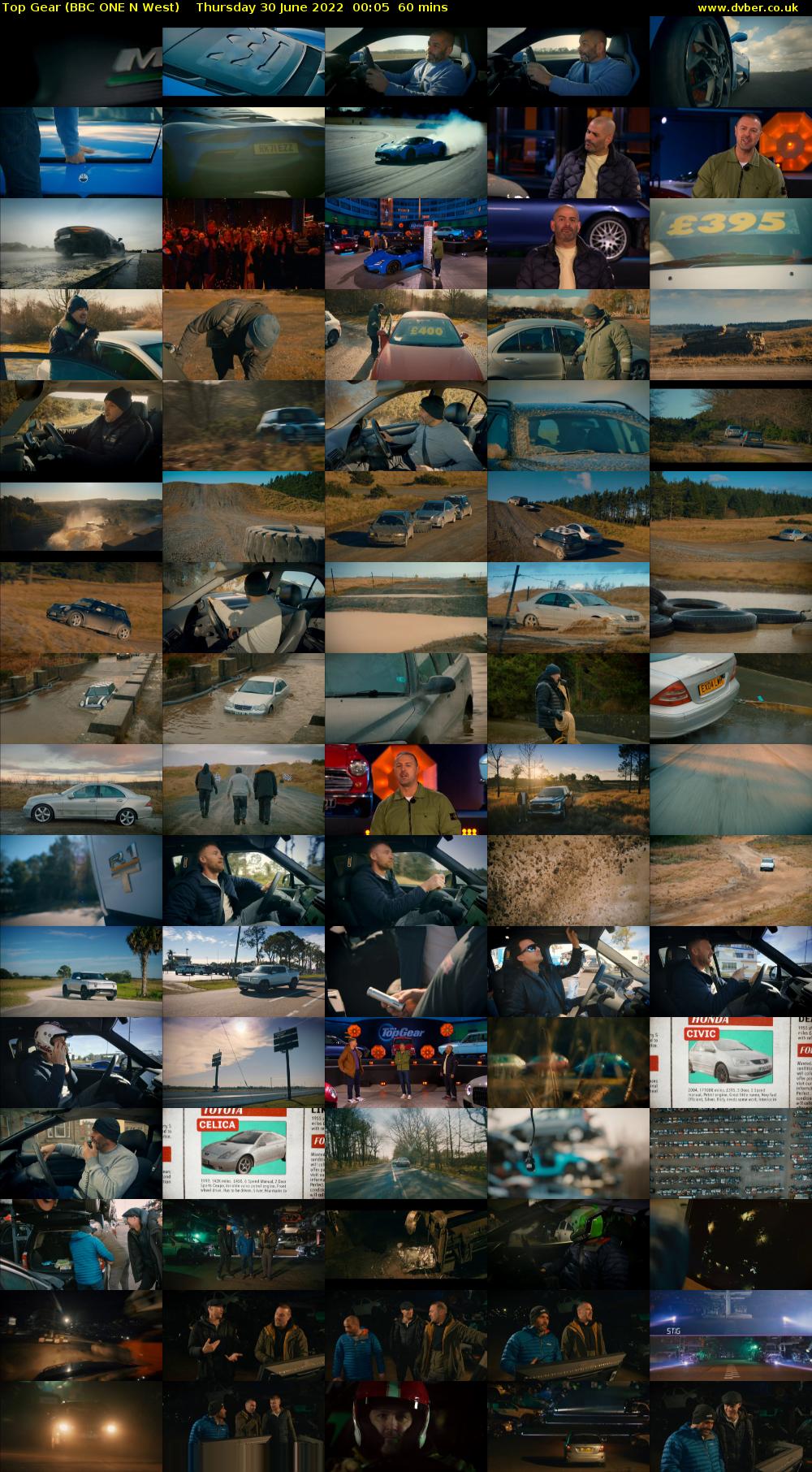 Top Gear (BBC ONE N West) Thursday 30 June 2022 00:05 - 01:05