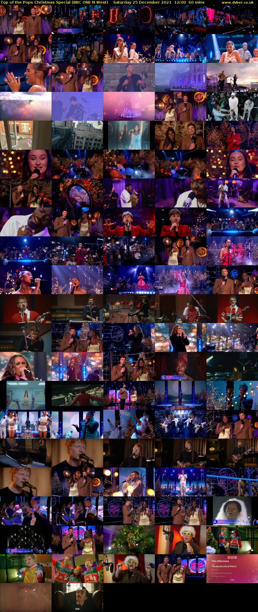 Top of the Pops Christmas Special (BBC ONE N West) Saturday 25 December 2021 12:00 - 13:00