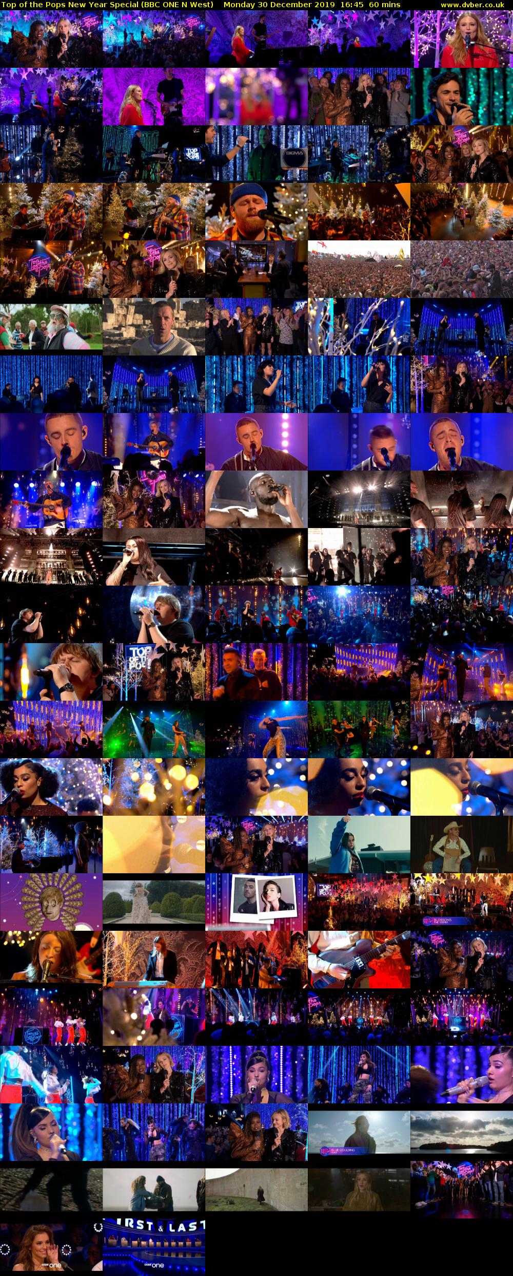 Top of the Pops New Year Special (BBC ONE N West) Monday 30 December 2019 16:45 - 17:45