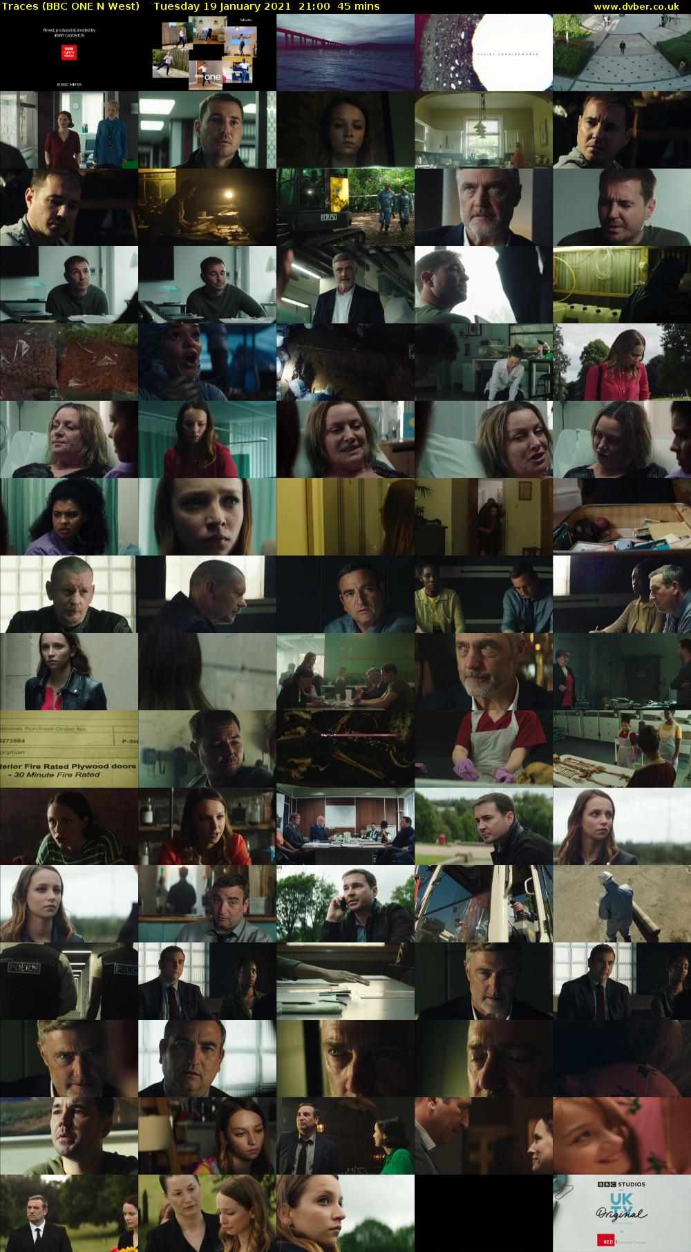 Traces (BBC ONE N West) Tuesday 19 January 2021 21:00 - 21:45