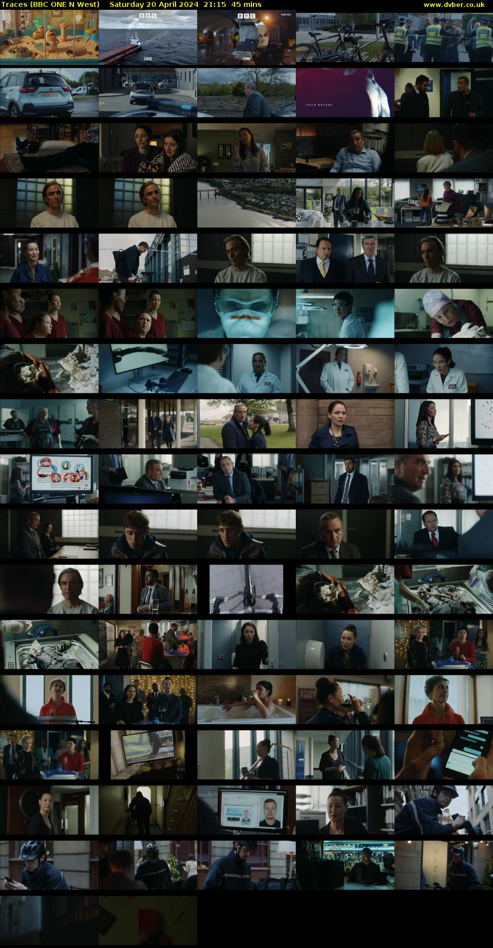 Traces (BBC ONE N West) Saturday 20 April 2024 21:15 - 22:00