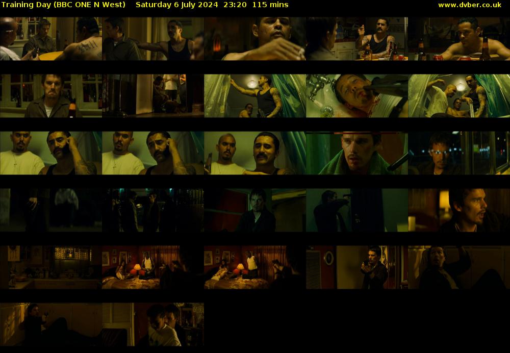 Training Day (BBC ONE N West) Saturday 6 July 2024 23:20 - 01:15