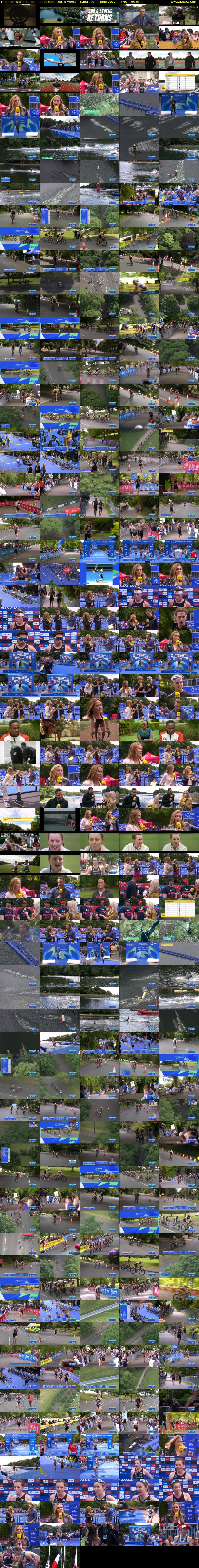 Triathlon World Series: Leeds (BBC ONE N West) Saturday 11 June 2022 13:45 - 17:00
