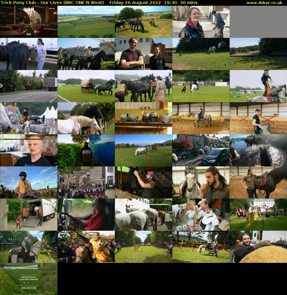 Trick Pony Club - Our Lives (BBC ONE N West) Friday 26 August 2022 19:30 - 20:00