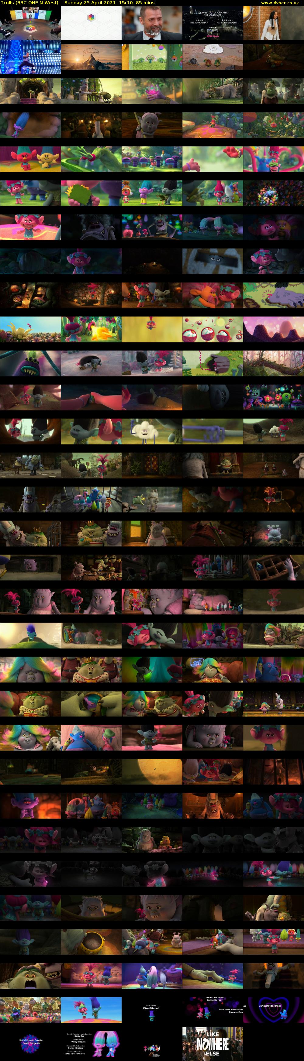 Trolls (BBC ONE N West) Sunday 25 April 2021 15:10 - 16:35