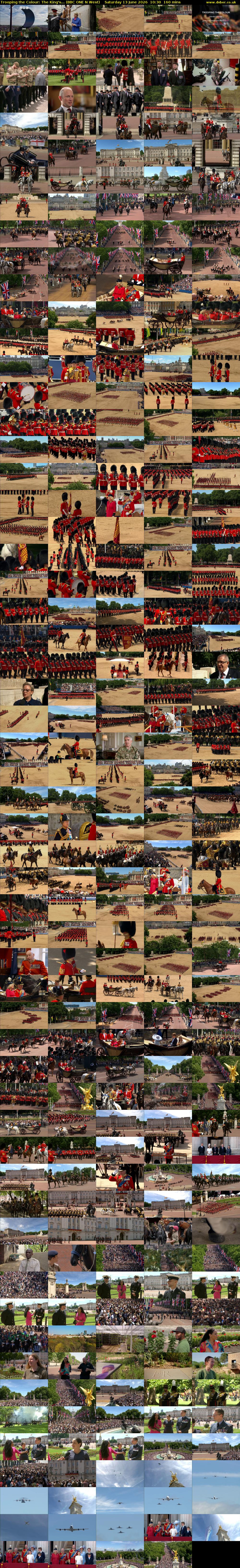 Trooping the Colour: The King's... (BBC ONE N West) Saturday 13 June 2026 10:30 - 13:10