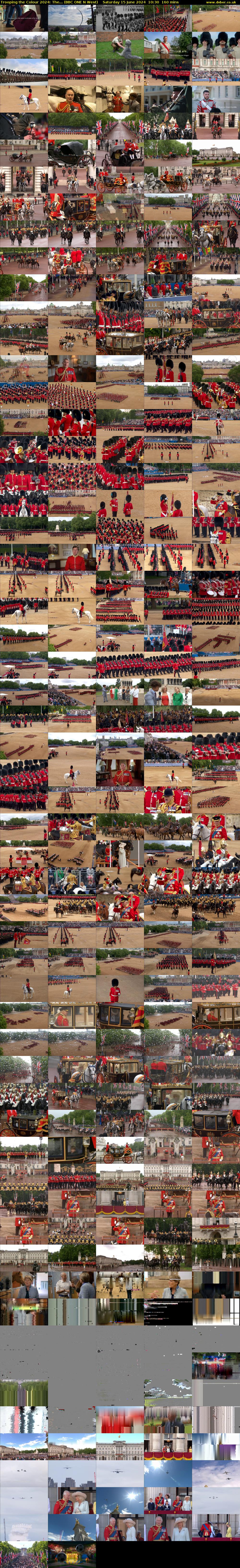 Trooping the Colour 2024: The... (BBC ONE N West) Saturday 15 June 2024 10:30 - 13:10