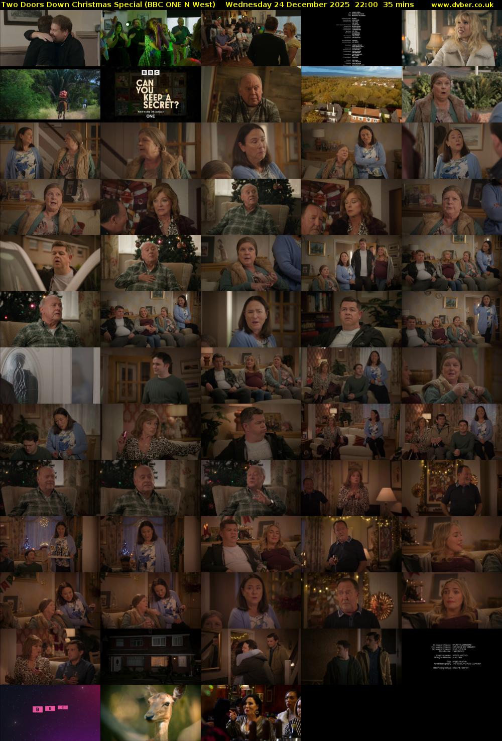 Two Doors Down Christmas Special (BBC ONE N West) Wednesday 24 December 2025 22:00 - 22:35