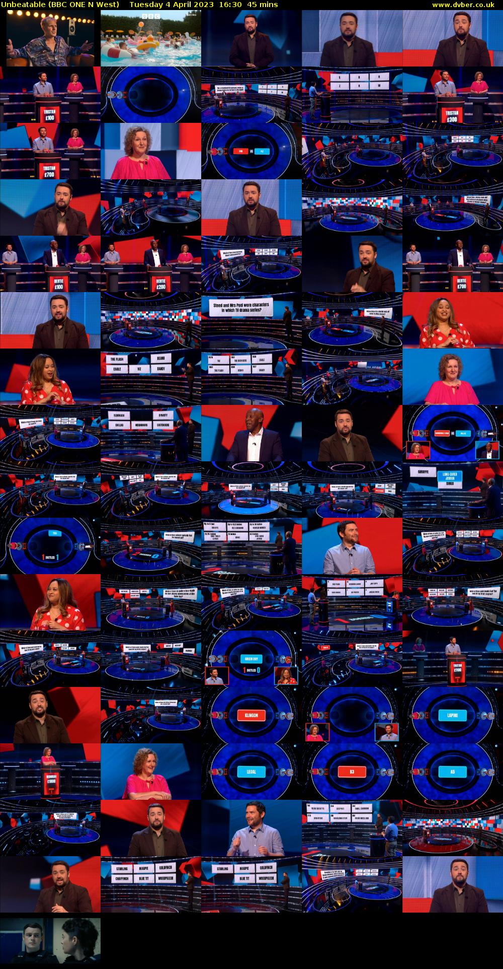 Unbeatable (BBC ONE N West) Tuesday 4 April 2023 16:30 - 17:15
