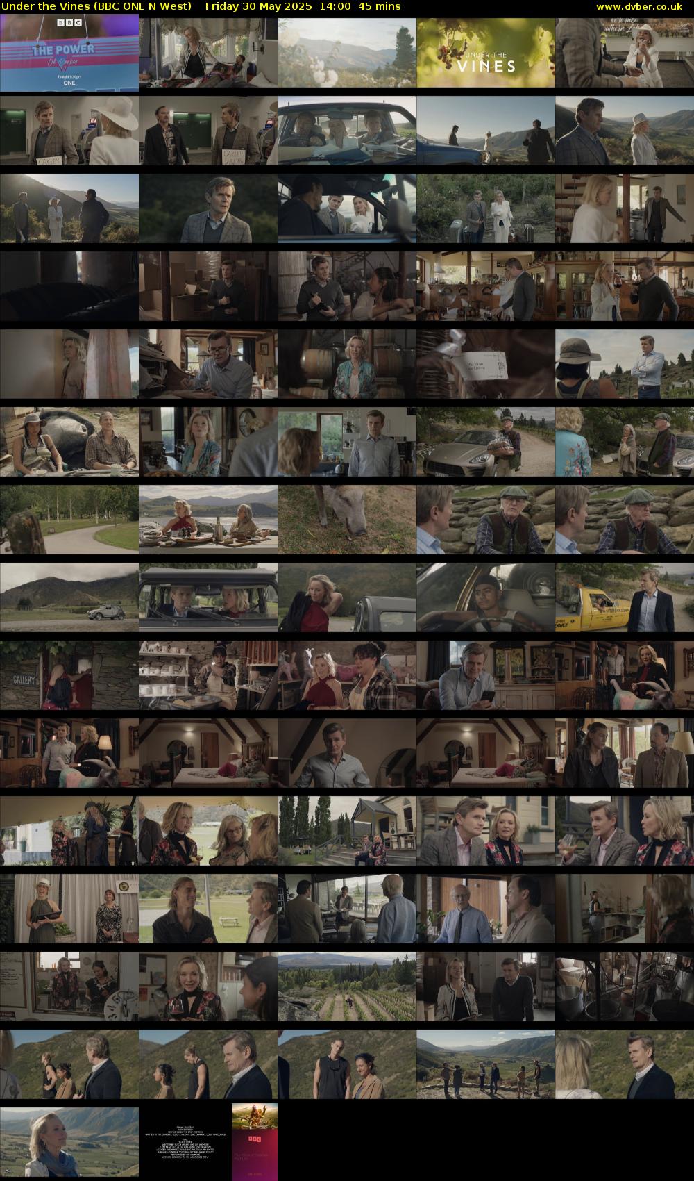 Under the Vines (BBC ONE N West) Friday 30 May 2025 14:00 - 14:45