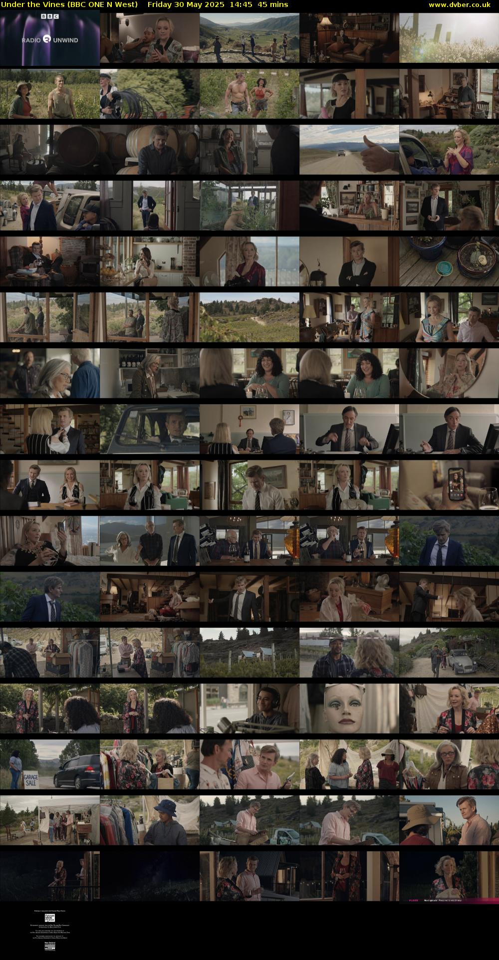 Under the Vines (BBC ONE N West) Friday 30 May 2025 14:45 - 15:30