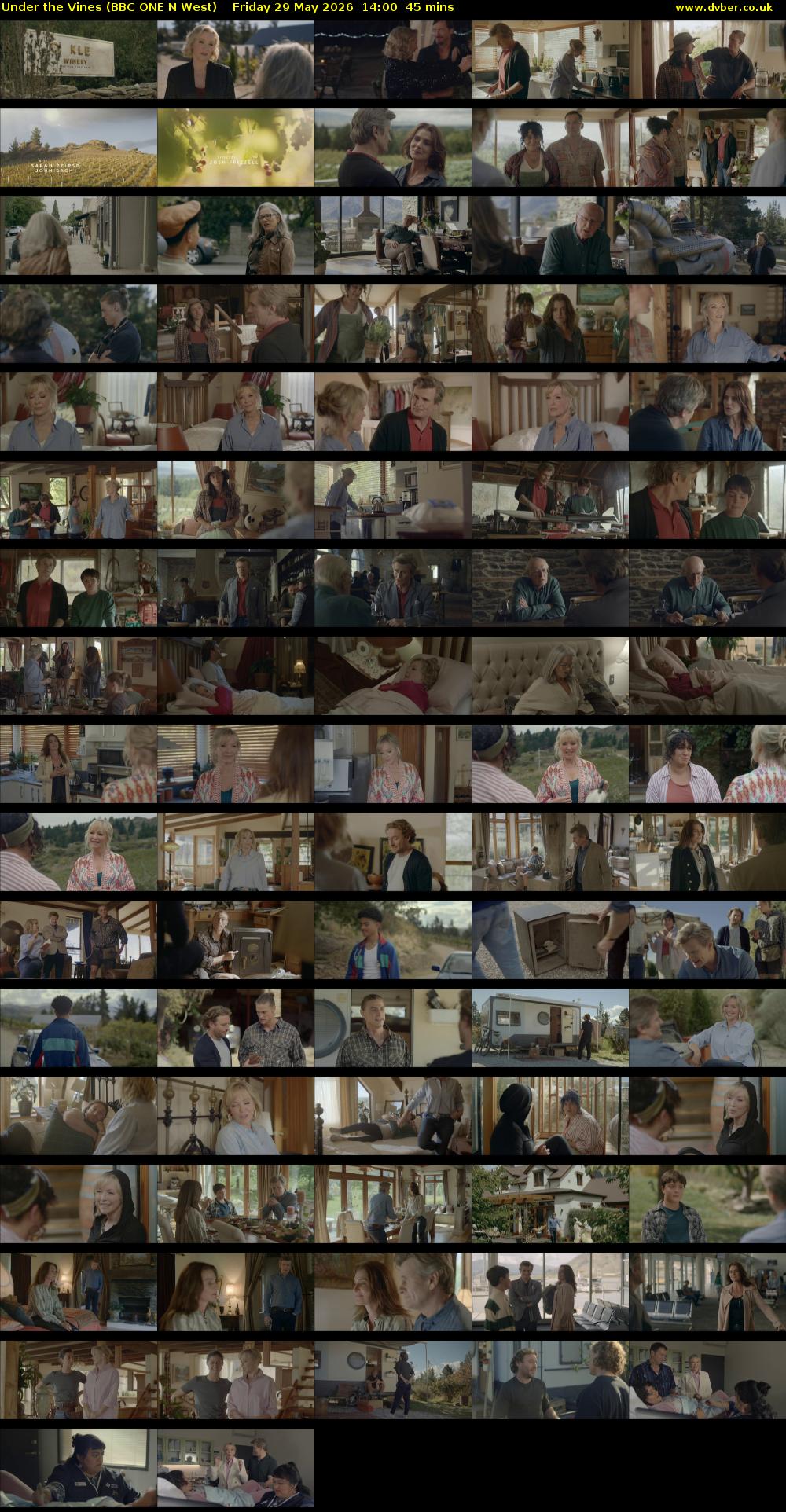 Under the Vines (BBC ONE N West) Friday 29 May 2026 14:00 - 14:45