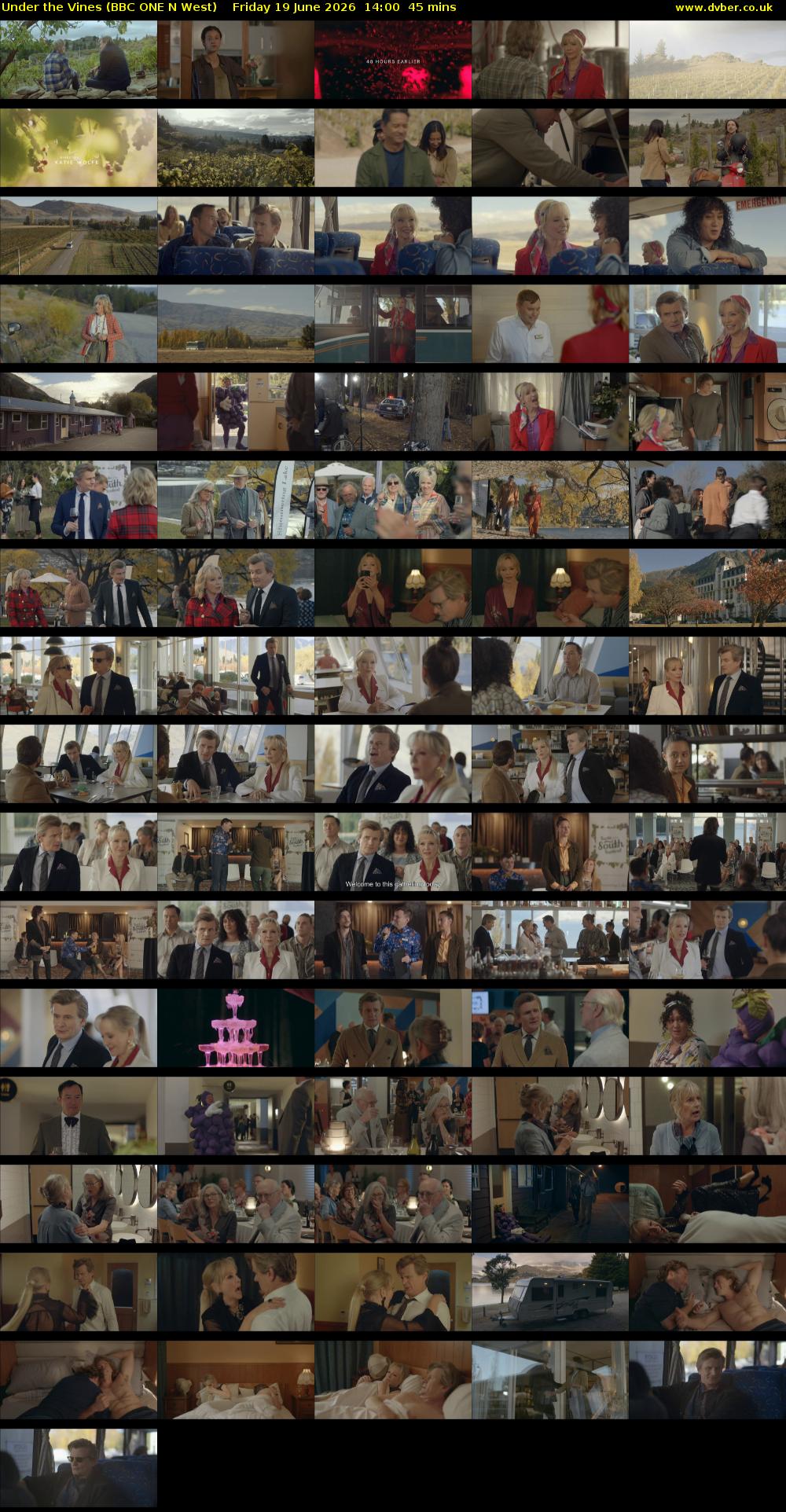 Under the Vines (BBC ONE N West) Friday 19 June 2026 14:00 - 14:45