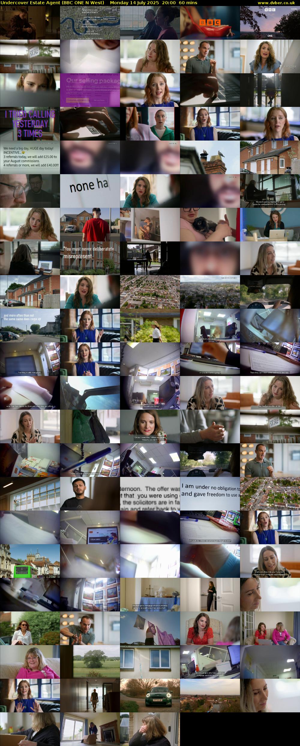 Undercover Estate Agent (BBC ONE N West) Monday 14 July 2025 20:00 - 21:00