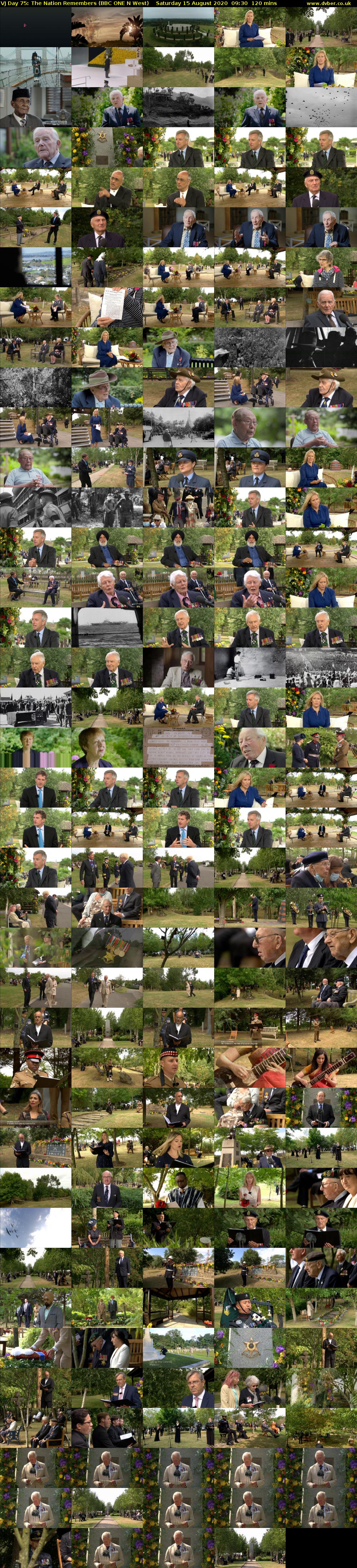 VJ Day 75: The Nation Remembers (BBC ONE N West) Saturday 15 August 2020 09:30 - 11:30