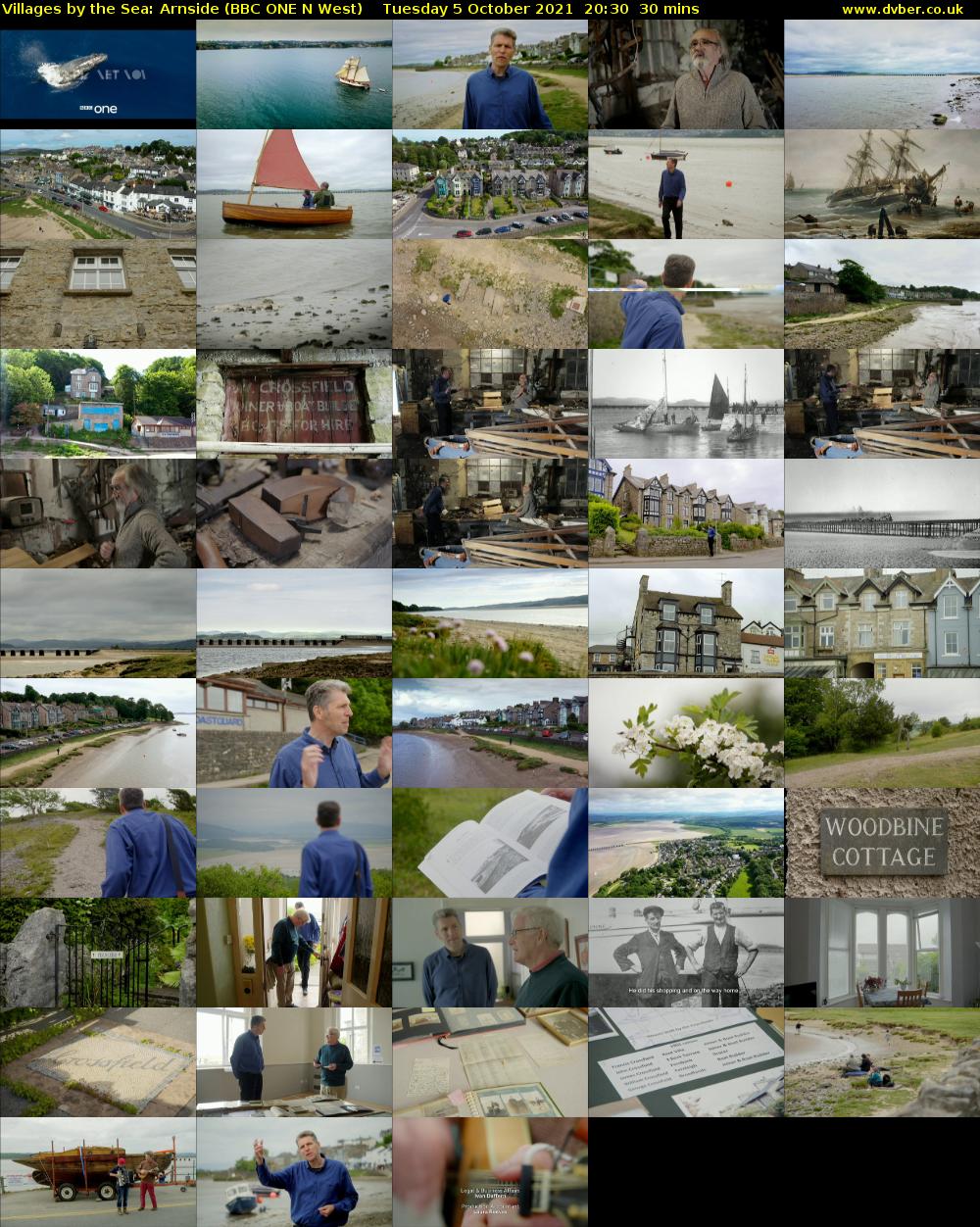 Villages by the Sea: Arnside (BBC ONE N West) Tuesday 5 October 2021 20:30 - 21:00