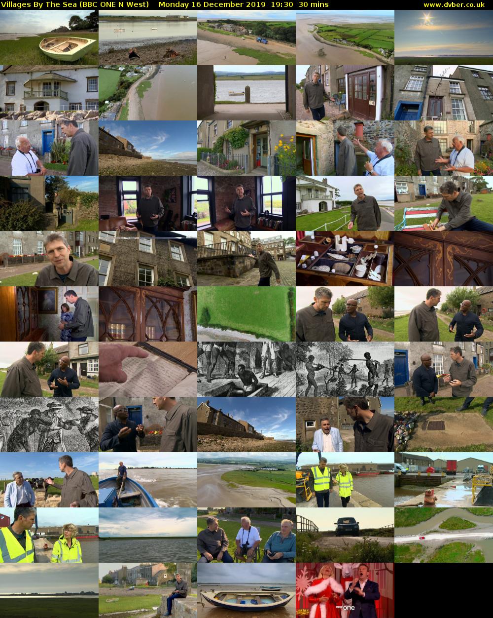 Villages by the Sea (BBC ONE N West) Monday 16 December 2019 19:30 - 20:00