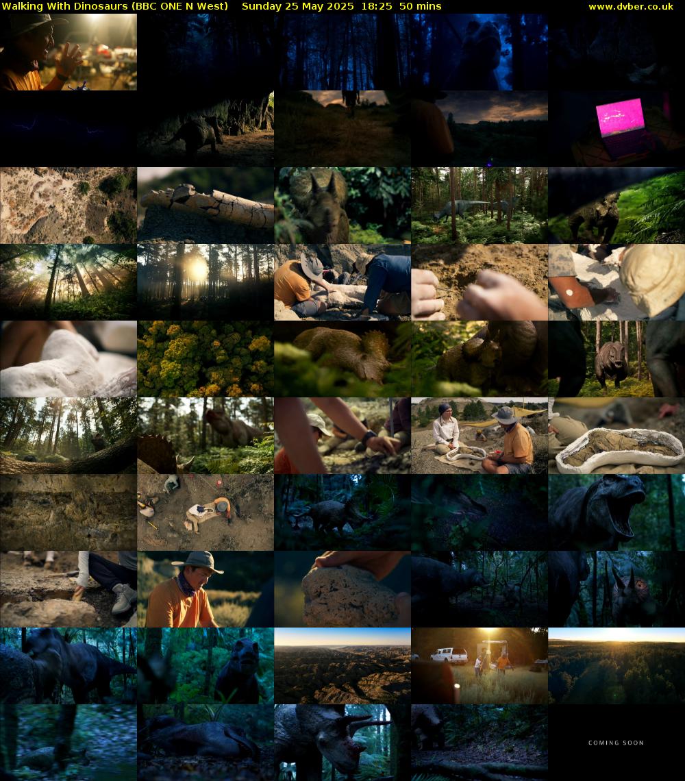 Walking With Dinosaurs (BBC ONE N West) Sunday 25 May 2025 18:25 - 19:15