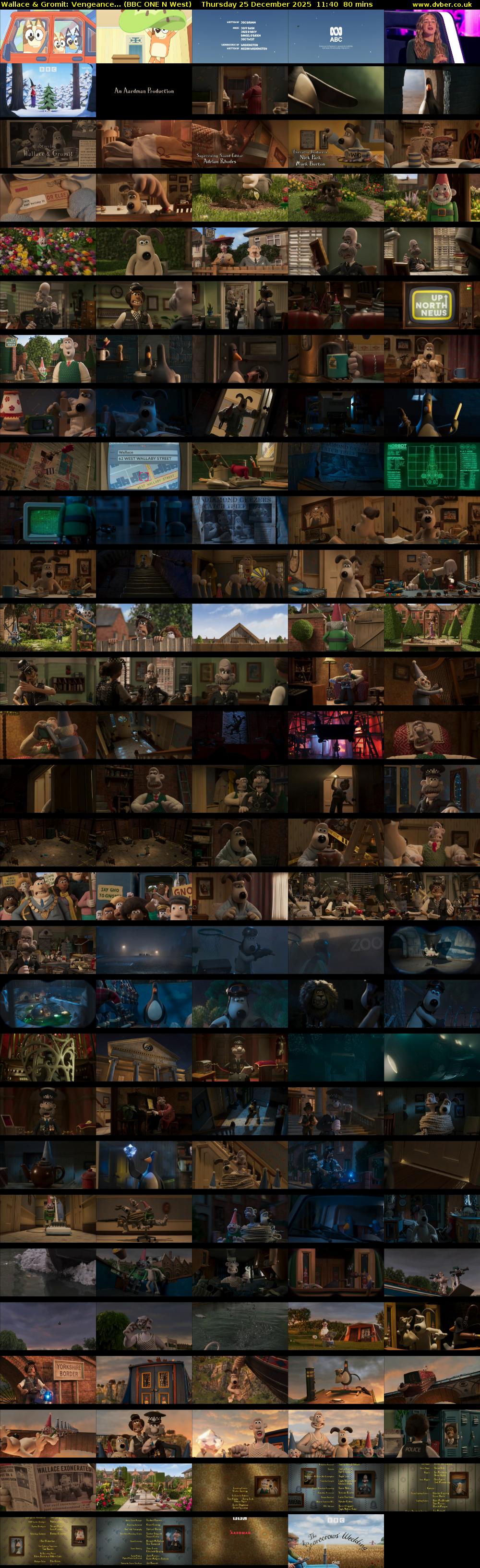 Wallace & Gromit: Vengeance... (BBC ONE N West) Thursday 25 December 2025 11:40 - 13:00