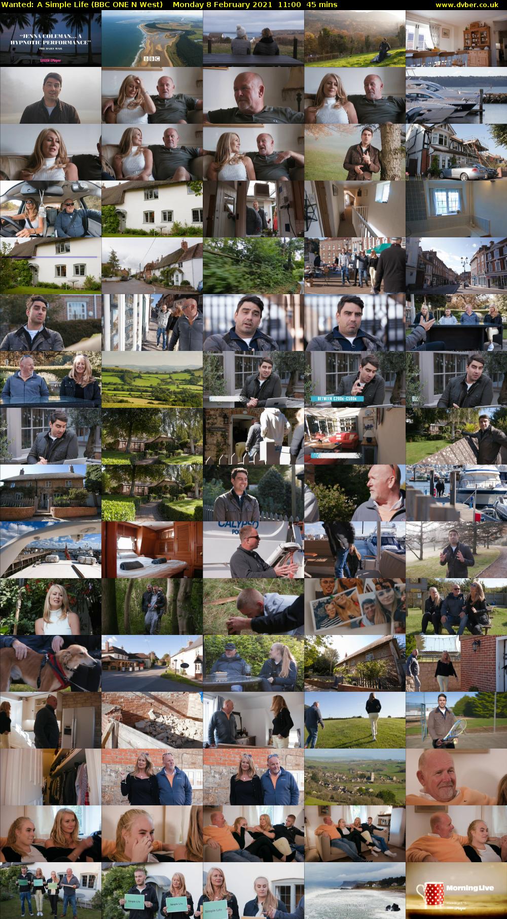 Wanted: A Simple Life (BBC ONE N West) Monday 8 February 2021 11:00 - 11:45