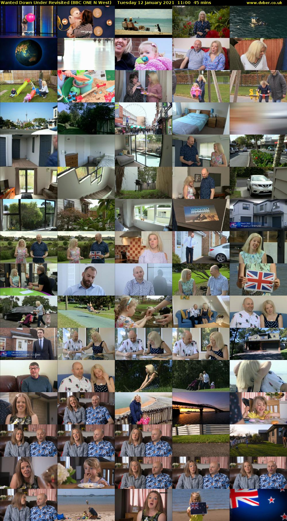 Wanted Down Under Revisited (BBC ONE N West) Tuesday 12 January 2021 11:00 - 11:45