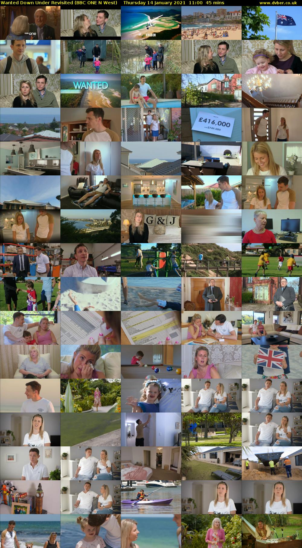 Wanted Down Under Revisited (BBC ONE N West) Thursday 14 January 2021 11:00 - 11:45