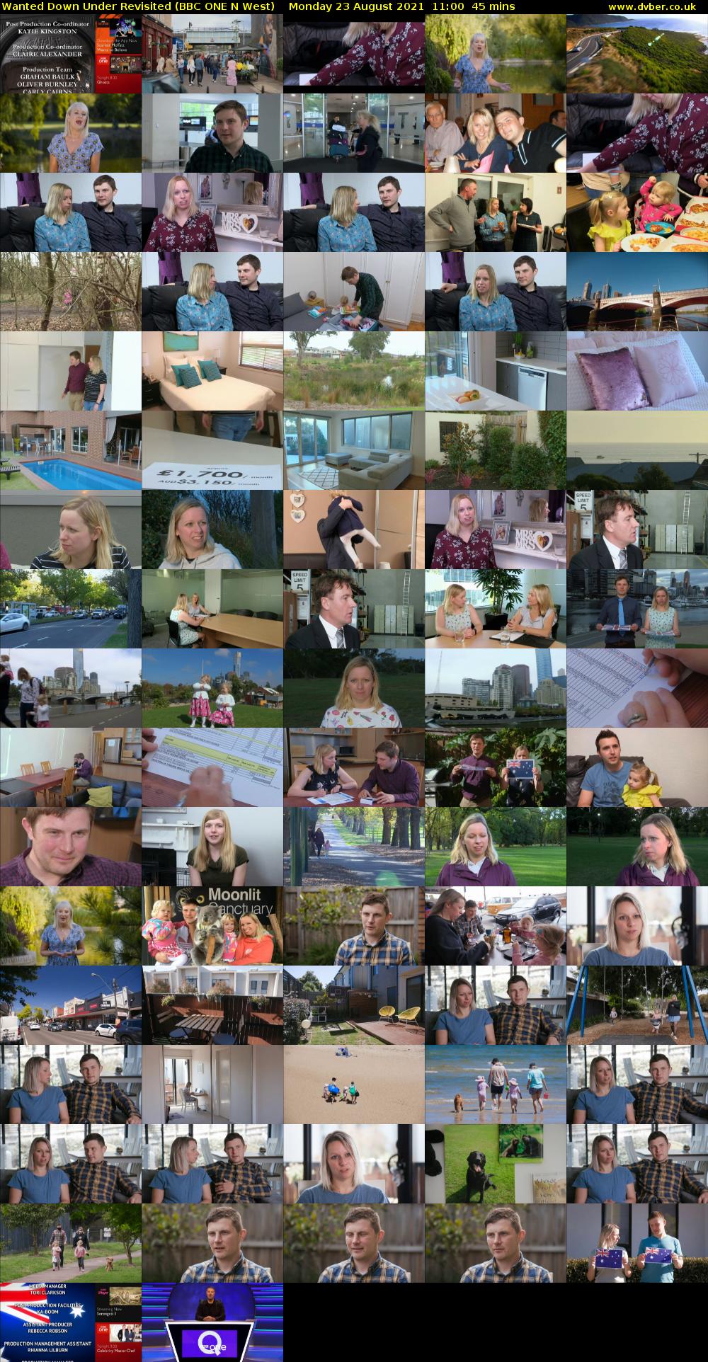 Wanted Down Under Revisited (BBC ONE N West) Monday 23 August 2021 11:00 - 11:45