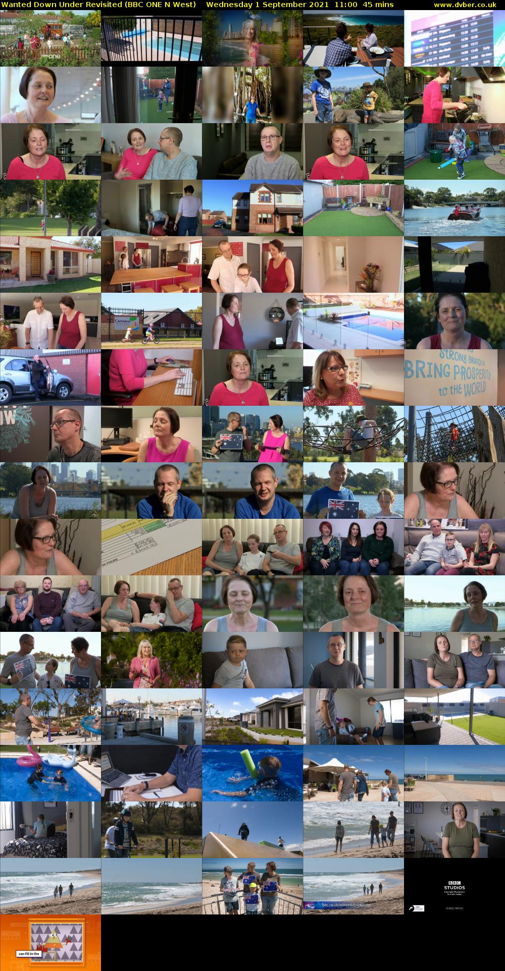 Wanted Down Under Revisited (BBC ONE N West) Wednesday 1 September 2021 11:00 - 11:45