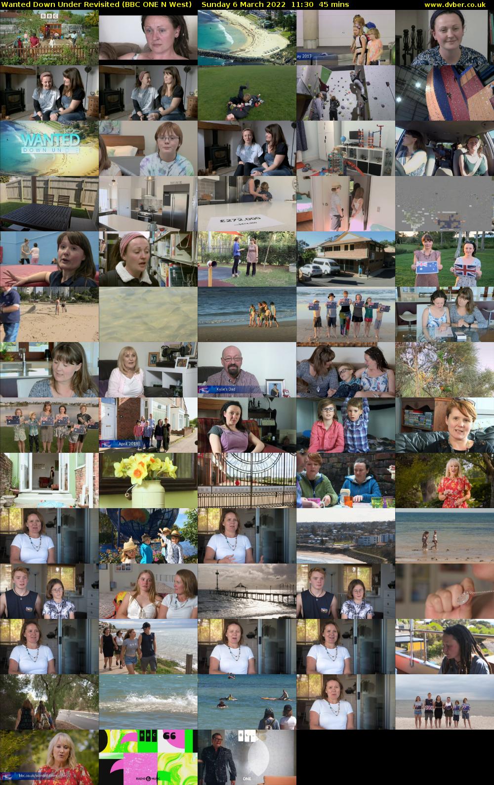 Wanted Down Under Revisited (BBC ONE N West) Sunday 6 March 2022 11:30 - 12:15