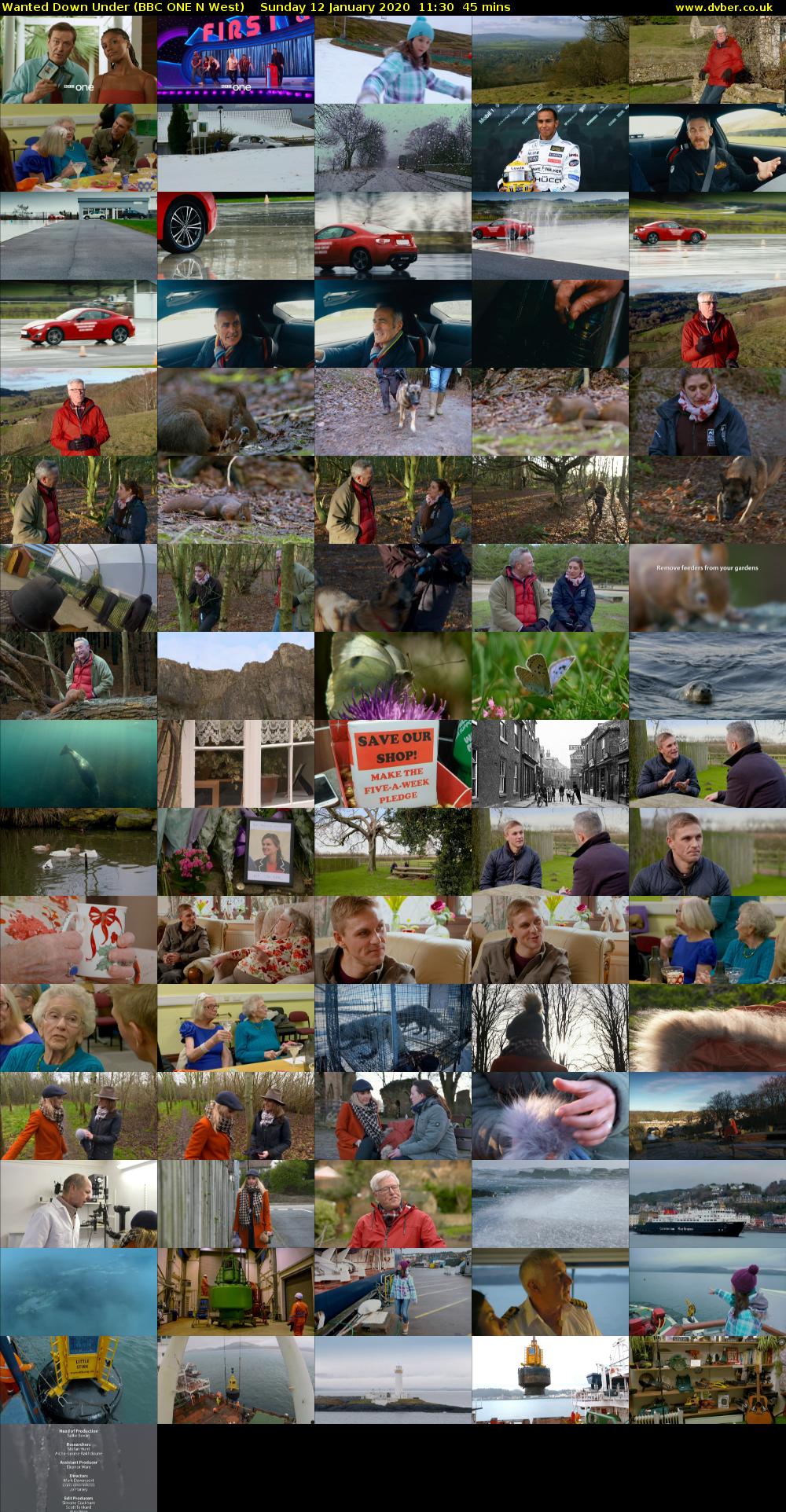 Wanted Down Under (BBC ONE N West) Sunday 12 January 2020 11:30 - 12:15