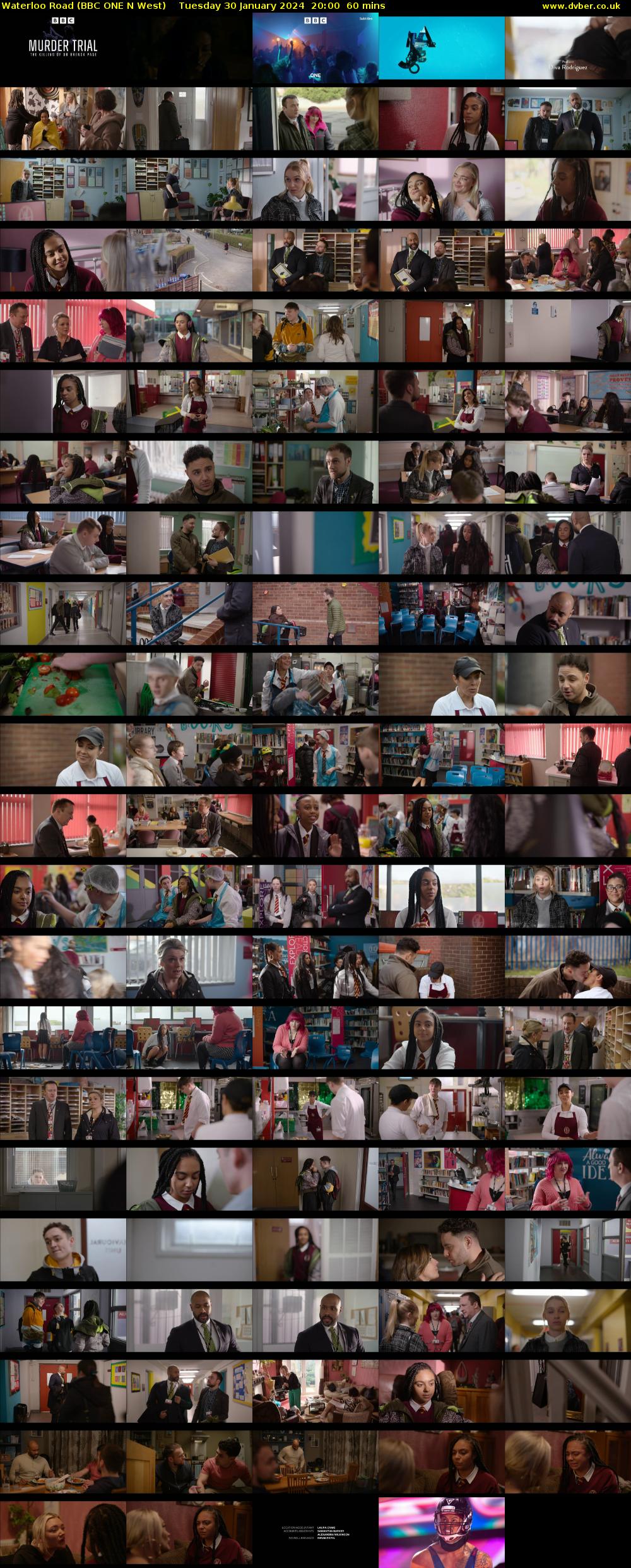 Waterloo Road (BBC ONE N West) Tuesday 30 January 2024 20:00 - 21:00