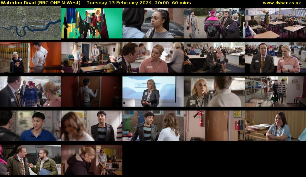 Waterloo Road (BBC ONE N West) Tuesday 13 February 2024 20:00 - 21:00