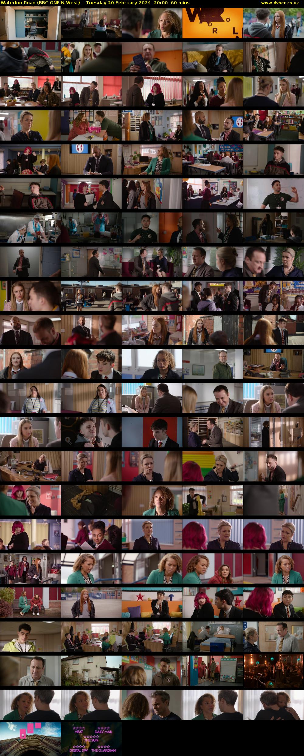 Waterloo Road (BBC ONE N West) Tuesday 20 February 2024 20:00 - 21:00