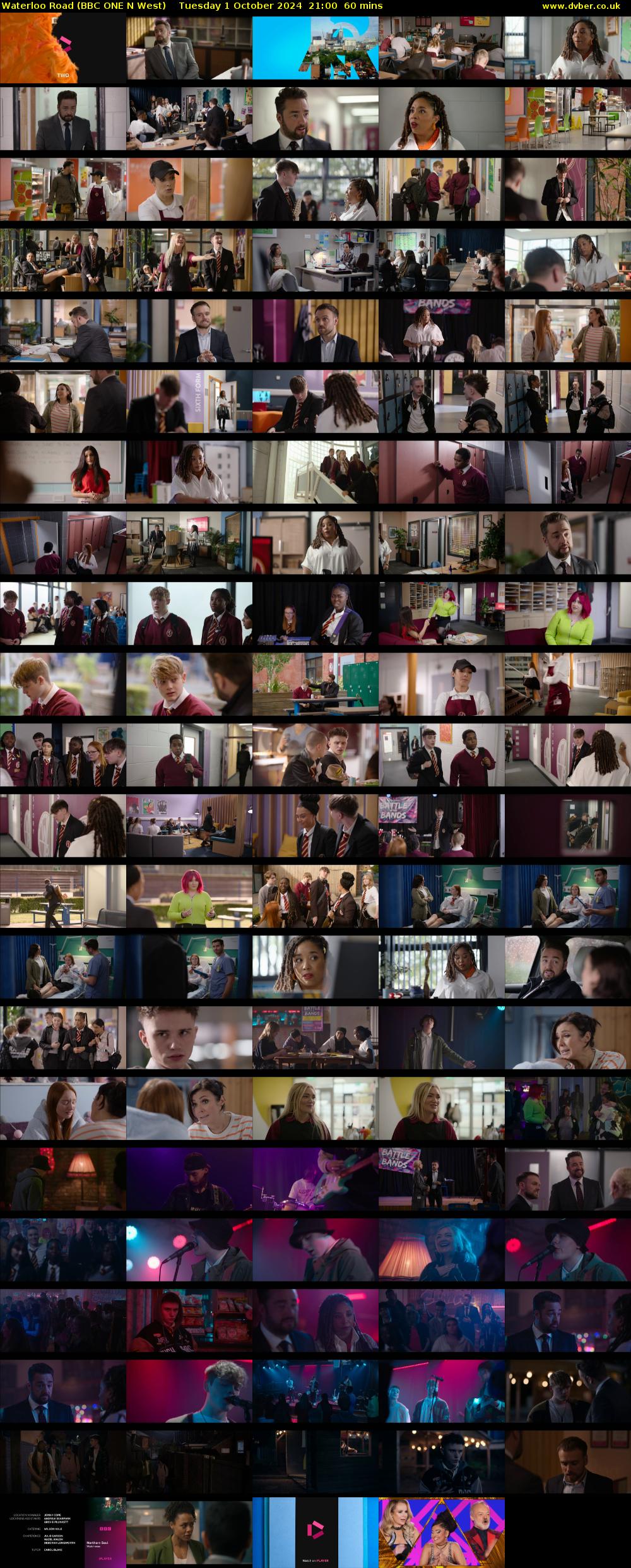 Waterloo Road (BBC ONE N West) Tuesday 1 October 2024 21:00 - 22:00
