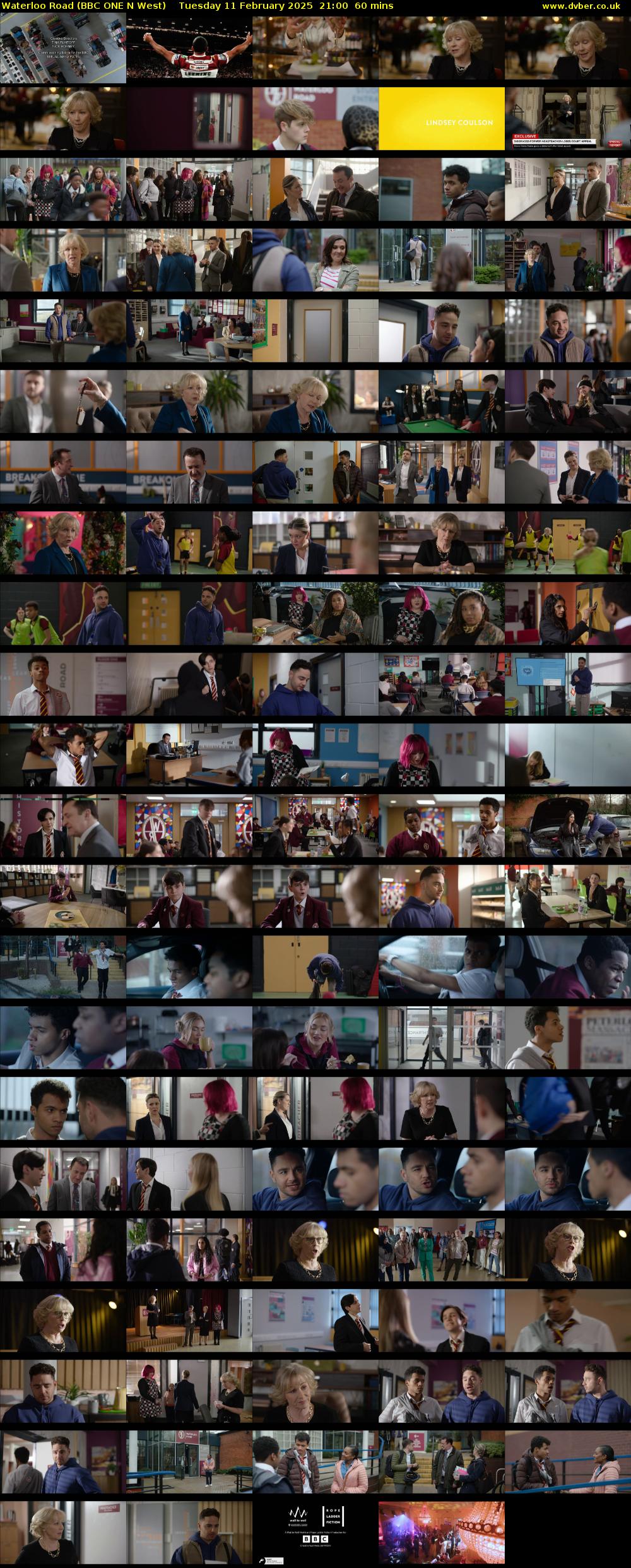 Waterloo Road (BBC ONE N West) Tuesday 11 February 2025 21:00 - 22:00