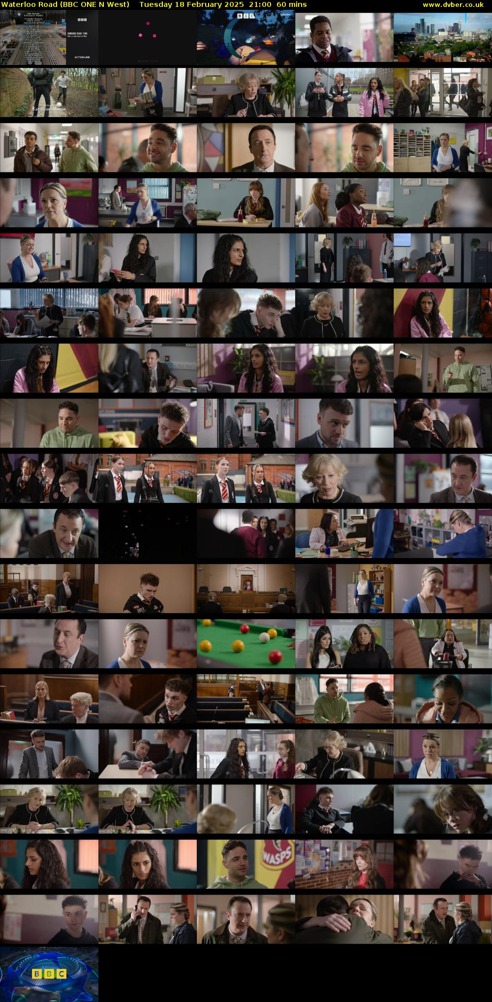 Waterloo Road (BBC ONE N West) Tuesday 18 February 2025 21:00 - 22:00