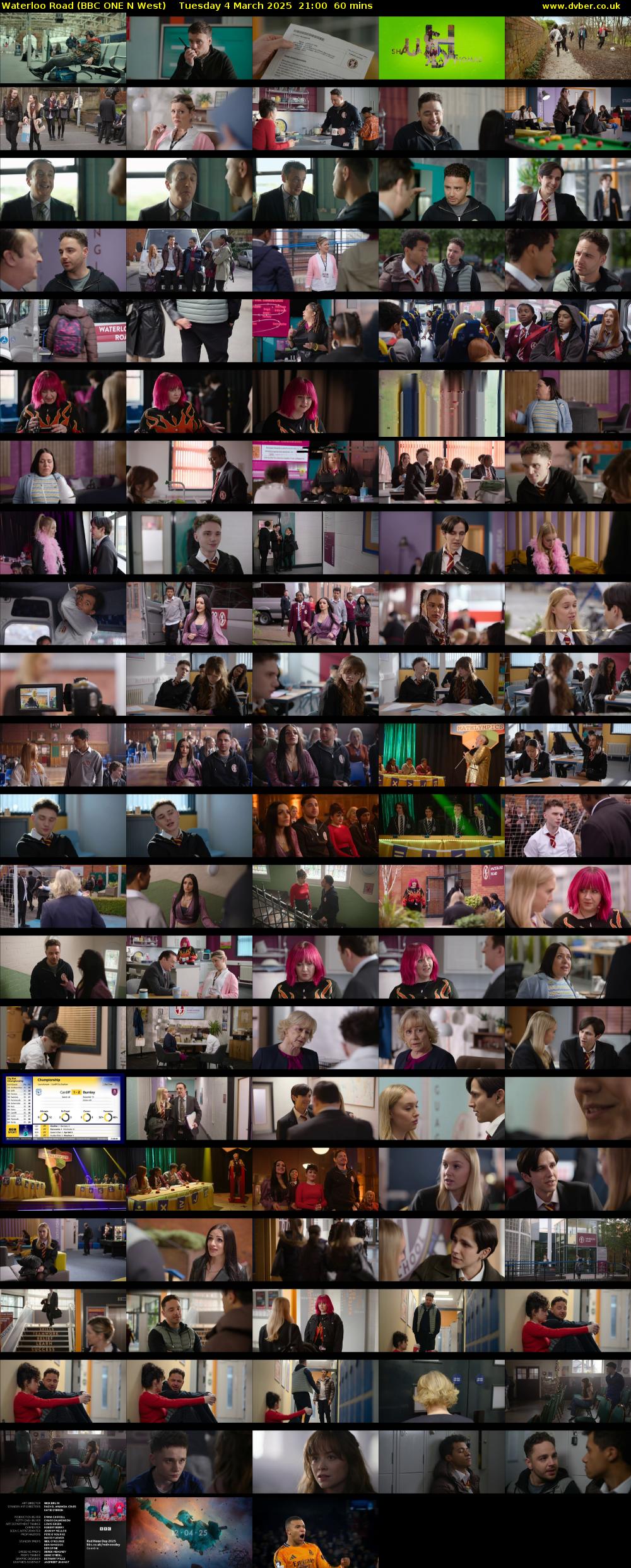 Waterloo Road (BBC ONE N West) Tuesday 4 March 2025 21:00 - 22:00