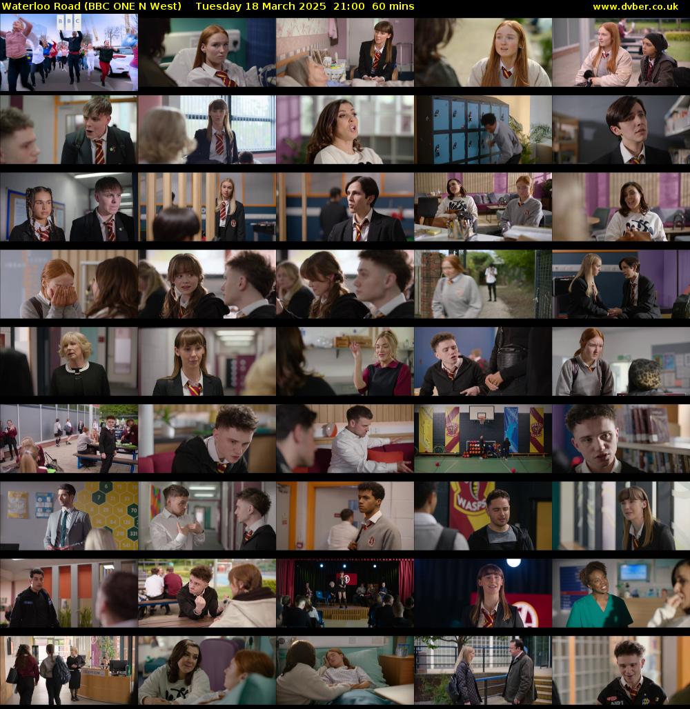 Waterloo Road (BBC ONE N West) Tuesday 18 March 2025 21:00 - 22:00