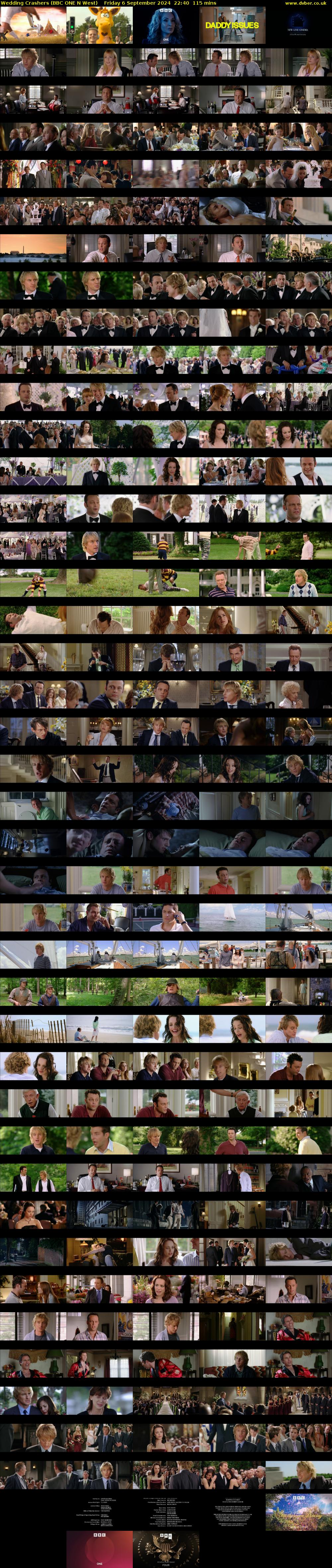 Wedding Crashers (BBC ONE N West) Friday 6 September 2024 22:40 - 00:35