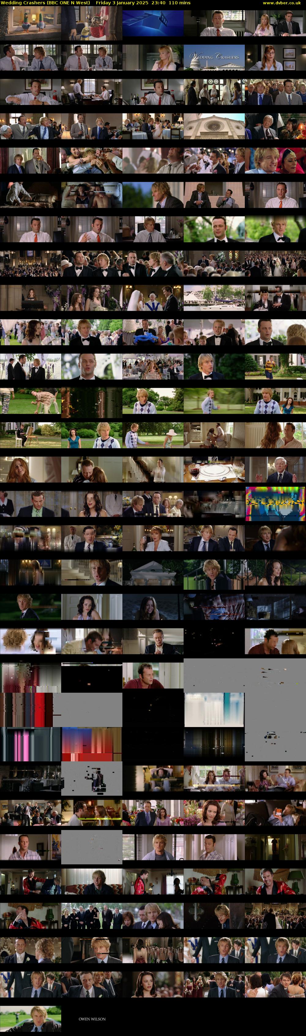 Wedding Crashers (BBC ONE N West) Friday 3 January 2025 23:40 - 01:30